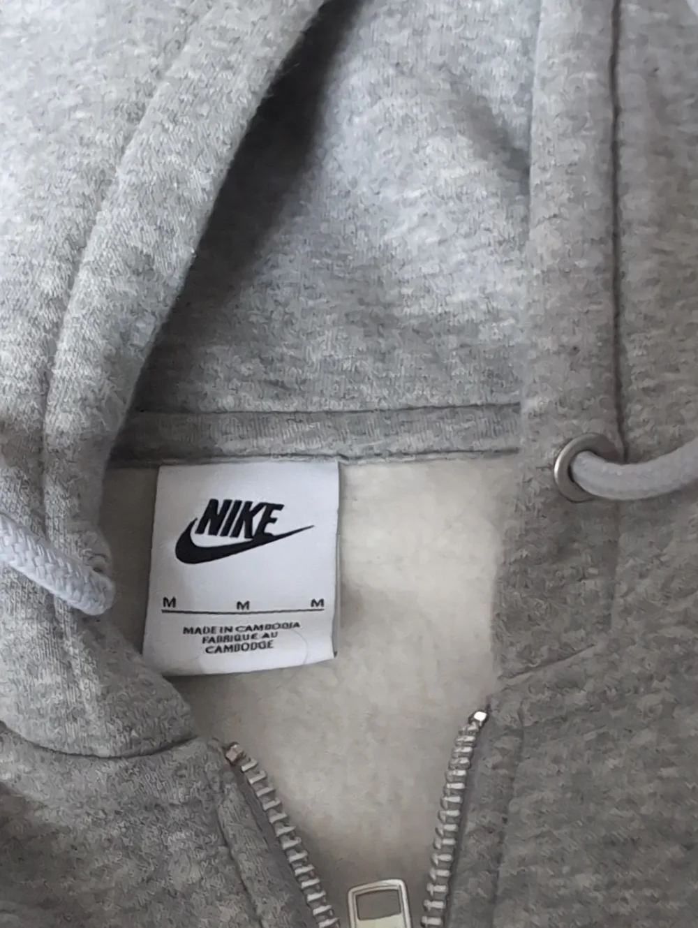 Nike Gray Full-Zip Hooded Sweatshirt